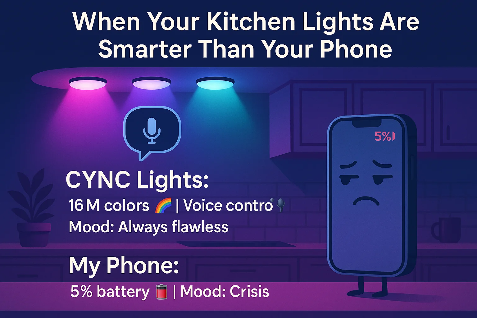 CYNC GE Reveal HD+ Smart Undercabinet Light